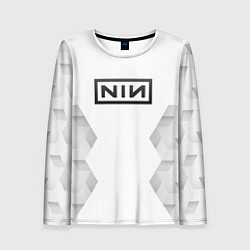 Женский лонгслив Nine Inch Nails white poly