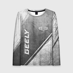 Женский лонгслив Geely - grey gradient вертикально