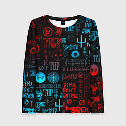 Женский лонгслив Twenty one pilots rock pattern