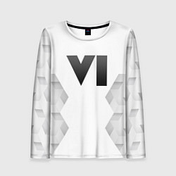 Женский лонгслив GTA 6 white poly