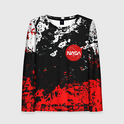 Женский лонгслив Nasa краски