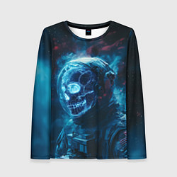 Женский лонгслив Скелет американского космонавта