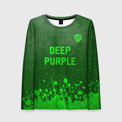 Женский лонгслив Deep Purple - green gradient посередине