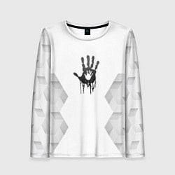 Женский лонгслив Death Stranding white poly