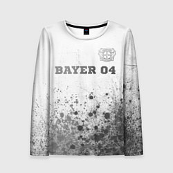 Лонгслив женский Bayer 04 - white gradient посередине, цвет: 3D-принт
