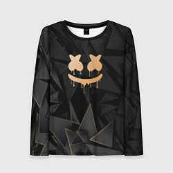 Лонгслив женский Marshmello golden poly, цвет: 3D-принт