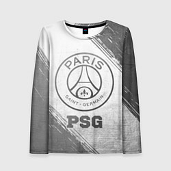 Женский лонгслив PSG - white gradient