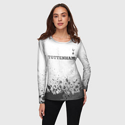 Лонгслив женский Tottenham - white gradient посередине, цвет: 3D-принт — фото 2