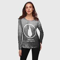 Лонгслив женский Thousand Foot Krutch - grey gradient, цвет: 3D-принт — фото 2