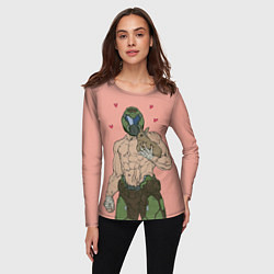 Лонгслив женский Палач рока с кроликом, цвет: 3D-принт — фото 2