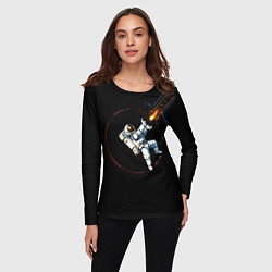 Лонгслив женский Маг в открытом космосе, цвет: 3D-принт — фото 2