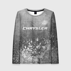 Лонгслив женский Chrysler - grey gradient посередине, цвет: 3D-принт