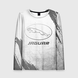 Лонгслив женский Jaguar - white gradient, цвет: 3D-принт