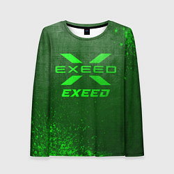 Женский лонгслив Exeed - green gradient