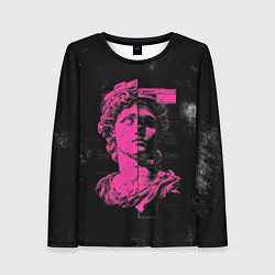 Лонгслив женский Скульптура гранж арт, цвет: 3D-принт