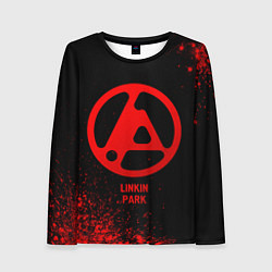 Лонгслив женский Linkin Park 2024 - red gradient, цвет: 3D-принт