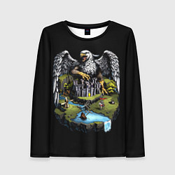Лонгслив женский Королевский грифон замка - Герои Меча и Магии 3, цвет: 3D-принт