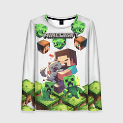 Женский лонгслив World of minecraft