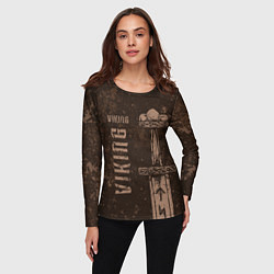 Лонгслив женский Меч викинга, цвет: 3D-принт — фото 2