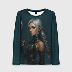 Лонгслив женский Девушка с копьем китайский стиль, цвет: 3D-принт