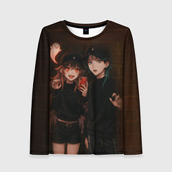 Лонгслив женский Ху Тао и Сяо пейринг, цвет: 3D-принт