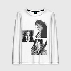 Лонгслив женский Миямото Мусаси, Vagabond, цвет: 3D-принт