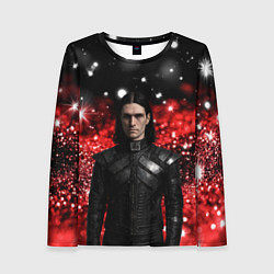 Женский лонгслив Bones в кожаной куртке