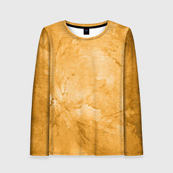 Лонгслив женский Абстракция - bright yellow, цвет: 3D-принт