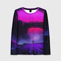Лонгслив женский A Journey on the planet, цвет: 3D-принт