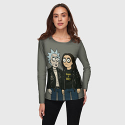 Лонгслив женский КиШ - Рик и Морти, цвет: 3D-принт — фото 2