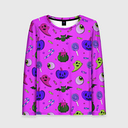 Лонгслив женский Halloween pink, цвет: 3D-принт