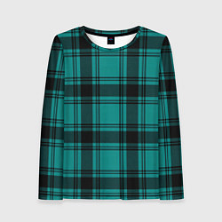 Женский лонгслив Checkered dark blue