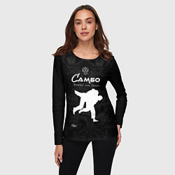 Лонгслив женский Самбо больше чем борьба, цвет: 3D-принт — фото 2