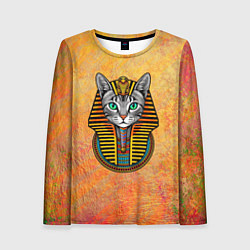 Женский лонгслив Египетская кошка-богиня Баст