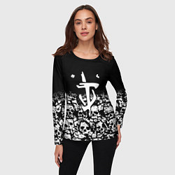 Лонгслив женский Doom черепа, цвет: 3D-принт — фото 2