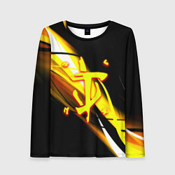 Лонгслив женский Doom геометрия из полос, цвет: 3D-принт