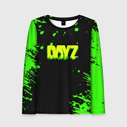 Лонгслив женский Dayz кислотное краски логотип, цвет: 3D-принт