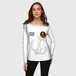 Лонгслив женский Морская Пехота ВМФ, цвет: 3D-принт — фото 2