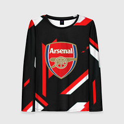 Лонгслив женский Arsenal geometry steel, цвет: 3D-принт
