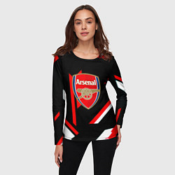 Лонгслив женский Arsenal geometry steel, цвет: 3D-принт — фото 2