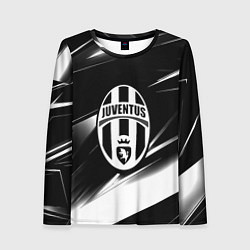Женский лонгслив Juventus geometry stripes black