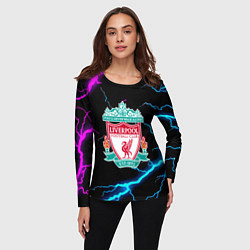 Лонгслив женский Liverpool neon storm, цвет: 3D-принт — фото 2