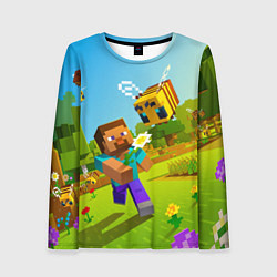 Лонгслив женский Стив и пчела, цвет: 3D-принт