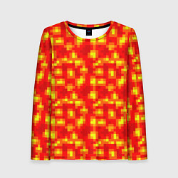 Лонгслив женский Текстура лавы, цвет: 3D-принт