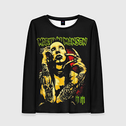 Женский лонгслив Marilyn Manson tattoo
