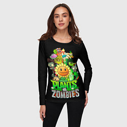 Лонгслив женский I push my fingers into my eyes, цвет: 3D-принт — фото 2