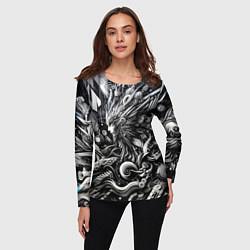 Лонгслив женский Abstraction cyber pattern - ai art fantasy, цвет: 3D-принт — фото 2