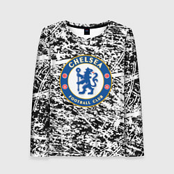 Лонгслив женский Челси штрихи красок, цвет: 3D-принт