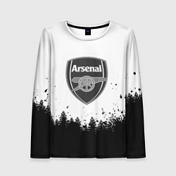 Лонгслив женский Arsenal черный лес, цвет: 3D-принт
