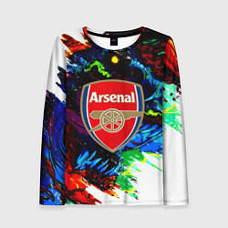 Лонгслив женский Arsenal monster, цвет: 3D-принт